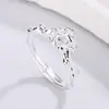 Anel Estilo Coreano Feminino Senso de Design Nicho Simples Irregular Cravejado Zircônia Textura Avançado Estilo Frio Anel Aberto