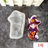 2022 Nuevo Molde de Silicona de Calabaza Bruja de Halloween diy Chocolate Pastel Decorativo Azúcar Volteado Molde de Silicona