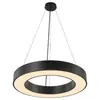 Lámpara Colgante Circular Hueca LED para Oficina, Iluminación Artística Circular para Gimnasio y Supermercado, Luz Decorativa Minimalista Moderna para Tienda