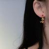 Novos Brincos da Moda com Pedras de Diamante do Ano do Zodíaco Ano da Serpente Moda Luxo Leve Alto Padrão Doce Cool Spice Girl Brincos para Mulheres