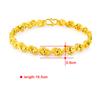 Pulseira de ouro falso atacado Pulseira feminina europeia e americana banhada a ouro 24k galvanoplastia a vácuo fábrica joias atacado JH112