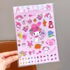 Pegatinas de Dibujos Animados Sanrio para Niños Se Pueden Usar para Decorar Lindas Pegatinas de Kuromi para Niñas Pequeñas y Diarios Creativos Personalizados