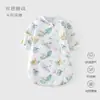 Saco de dormir de doble capa para bebé Primavera y Otoño Algodón Puro Forma de U Pijamas para niños Recién nacido Tipo cremallera Manta multifuncional anti-patadas