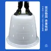 Tanque de Agua de Plástico Extra Grande Espesado Templado Cubo Redondo Kimchi Fermentado Grado Alimenticio Cubo para Lavar el Coche para Almacenamiento de Agua Cubo Blanco Grande