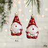 Nuevas decoraciones navideñas de plástico, pequeños colgantes, adornos de Papá Noel, suministros de diseño de ambiente en stock al por mayor