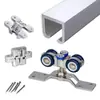 Accesorios para ventana plegable de empujar y tirar izquierda y derecha ventanas de madera maciza puertas plegables deslizantes riel colgante riel ventanas de madera juego completo herrajes universal