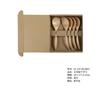 Yfjy Caja de Regalo Personalizada con Juego de Cucharas y Tenedores de Madera de 7 Pulgadas, 5 o 10 Piezas, Opciones de Regalo de Cubiertos de Madera Personalizados