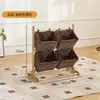 Estantería de Almacenamiento de Madera Maciza Gabinete de Almacenamiento para Snacks Estantería para Almacenamiento de Artículos Varios para Dormitorio Sala de Estar Estantería de Exhibición de Piso de Múltiples Capas
