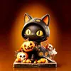 Adornos de Madera de Halloween Estilo Europeo y Americano, Decoraciones de Atmósfera Festiva, Adornos de Escritorio, Regalos Preferidos y Adornos Artesanales