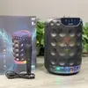 Modelo privado de fábrica nuevas explosiones 168 botones altavoz Bluetooth luz colorida subwoofer portátil para exteriores karaoke audio de tarjeta