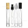 Botella atomizadora cosmética transparente de fondo grueso cilíndrica de alta calidad de 10 ml botella de empaque de perfume Botella de Vidrio atomizado botella de perfume