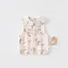 Chaleco para Bebé Bibi Bay Primavera y Otoño Doble Capa Puro Algodón Clase A Protección de Vientre Capa de Hombro Chaleco Top para Niños