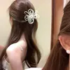 Exquisito Pasador de Pelo de Flor de Perla Hecho a Mano con un Toque de Alta Gama, Adecuado para Peinados Recogidos y Semirecogidos, Accesorio para el Cabello