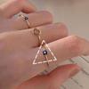 Material de cobre Corea del Sur Dongdaemun simple elegante versátil diamante de circonio ins anillo abierto extremadamente fino anillo femenino estilo frío