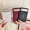 Adecuado para Huawei Pura X, este estuche para teléfono presenta un lujoso acabado galvanizado, un diseño único de cuero liso y una funda protectora de color sólido estilo empresarial.