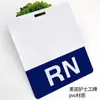 En stock Permiso de trabajo para enfermera RN americana Figura de bienvenida de plástico Tarjeta VIP de dibujos animados Tarjeta anti-exhibición transparente de PVC