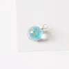 Pequeños accesorios de joyería collar pulsera material para collar diy flor seca bola de cristal flor estudiante femenina casero tejido 12mm