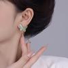 Novos Brincos de Borboleta com Zircônia Esmaltada Chinesa Gotejamento de Óleo Design Único de Luxo Leve Brincos de Alto Padrão Brincos Elegantes da Moda