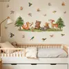 Varios Adhesivos de Pared con Combinaciones de Animales Lindos para Sala de Estar, Dormitorio, Habitación Infantil, Decoración de Pared de Fondo para el Hogar, Adhesivos de Pared Autoadhesivos