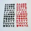 Pegatinas de Letras Inglesas con Polvo Dorado y Diamantes para Diario, Pegatinas Adhesivas Decorativas Brillantes 3D, Pegatinas de Letras Coloridas