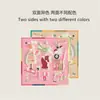 Lenço Quadrado 70cm Colorido Diferente dos Dois Lados Estampa Clássica de Cena de Rua da Cidade Lenço de Seda Patchwork Lenço Elegante Xale para Deslocamento Ambiente de Trabalho Feminino