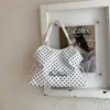 Bolso de Tela de Lunares para Mujer 2026 Nuevo de Moda Tendencia Estudiante Fiesta Clase Viaje Diario Bolso Tote Gran Capacidad Bolso de Hombro
