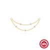 Novos Brincos Pendentes de Prata de Lei S925 com Borla e Diamantes, Corrente Longa, Corrente para Cartilagem, Brincos de Argola com Corrente, Acessórios para Mulheres