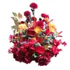 Novos Adereços de Casamento, Flores para Corredor, Arranjos Florais de Casamento, Flores Artificiais de Seda Estilo Floresta, Decoração de Passarela, Formatos de Flores em Bola Redonda para Uso Externo