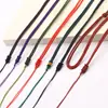 Cuerda de cordón con colgante de hebilla de malla de 2 mm jade con cuerda de cordón de colgante de jade bolsa de cristal cuerda de collar cuerda de cordón para colgante de joyería DIY