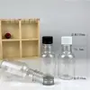 Atacado spot garrafa de álcool 100ml garrafa plástica transparente PET tampa anti-roubo garrafa de água líquida garrafa selada