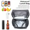 Bolsa de almuerzo cruzada nueva y engrosada transfronteriza, bolsa térmica para picnic al aire libre, bolsa portátil de mano y para el hombro, bolsa de hielo térmica para mantener los alimentos frescos