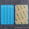 Suporte Quadrado Espessado para Celular com Ventosa Adesiva de 24 Peças, Ventosa de Silicone para Celulares, Adesivo Antiderrapante Adesivo de Face Única e Dupla Face