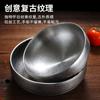 Cuenco de Sopa Vintage Viejo de Acero Inoxidable Creativo Celebridad de Internet Cuenco para Fideos Instantáneos Estilo Coreano Cuenco para Fideos Fríos Estilo Japonés Cuenco Especial para Polvo de Caracol