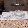 Pulsera de cola de dragón bañada en plata y cobre blanco para mujer, pulsera 999 para pareja, año de nacimiento del dragón del zodíaco, apertura sólida