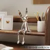 Ornamento de Coelho de Orelhas Longas Galvanizado de Luxo Leve, Decoração de Mesa para Sala de Estar, Rack de TV, Barzinho, Entrada, Decoração de Casa de Alto Padrão para Nicho