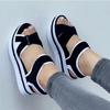 Aliexpress 2025 Comércio Exterior Sapatos Femininos Novo Boca de Peixe Plataformas de Sola Grossa Sandálias de Praia Femininas de Uma Linha 43