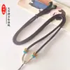 Lanyard de Cuerda Gruesa Lisa de Nudo Plano Tejido a Mano para Hombres y Mujeres Colgante de Jade Tarjeta de Buda Cuerda de Collar Ajustable Joyería DIY
