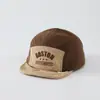 Chapéus Infantis Primavera e Outono Moda Chapéu de Bico de Pato Bebê Chapéu de Sol à Prova de Vento Estilo Coreano Boné de Baseball com Letra para Meninos e Meninas