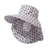 Sombrero, Sombrero de Sol, Sombrero de Sol de Cobertura Total para Mujeres en Verano, Sombrero con Protección UV para Recolectar Té, Sombrero de Sol para Protegerse del Sol al Montar en Bicicleta, Hacer Trabajos de Campo, Sombrero de Sol de Ala Ancha