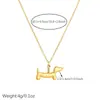 Collar Colgante de Cachorro de Dibujos Animados Simple Venta Caliente de Comercio Exterior Nuevo Estilo Acero Inoxidable Chapado en Oro para Mujer Transfronterizo Divertido Versátil