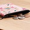 2026 Porta-moedas Floral Infantil Porta-cartões Portátil Bolsa para Guardar Moedas Chaves Bolsa para Troco Porta-cartões Pequena Bolsa Quadrada