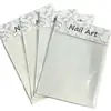 Nuevas pegatinas de arte para uñas huecas estilo francés, tiras adhesivas de encaje transparentes, plantillas pintadas en aerosol, tiras adhesivas, pegatinas de decoración para uñas