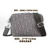 Nueva Bolsa de Hombro para Hombre Bolsa Cruzada de Jacquard de Lona Moda Unisex Bolsa Cuadrada Pequeña Estampada Bolsa para Cámara Bolsa de Hombre