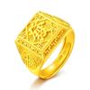 Joias de Ouro de Areia Vietnamita Fu Cai Anel Masculino Luxo Leve Anel de Ouro para Meia-Idade e Idosos Quiosque de Ouro Anel Aberto Atacado