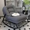 Sofá mecedora perezoso para uso doméstico en balcón, silla para siesta en sala de estar de ocio, mecedora individual, sillón reclinable popular para dormitorio para descanso a mediodía