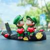Decoración de coche pareja de dibujos animados creativa niños y niñas consola central rama de árbol accesorios de coche globo de confesión de coche