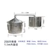 Equipamento de fermentação de alumínio grande adega destilador comercial alambique vaporizador torrador equipamento para vinho branco torrador