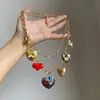 Collar Largo con Borla de Cuentas de Grava Verde para Mujer, Verano Dopamina, Cadena de Clavícula Colorida, Accesorios Multicapa