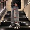 Moda de moda para hombre nuevas letras personalizadas Verano High Street Hong Kong volantes hip hop ins jeans de moda jeans