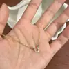Colar Mini Ferradura em U Full Diamond Estilo Japonês, Luxo Leve, Corrente de Clavícula Exquisita e de Alto Padrão, Novo Modelo para Presente do Ano do Cavalo